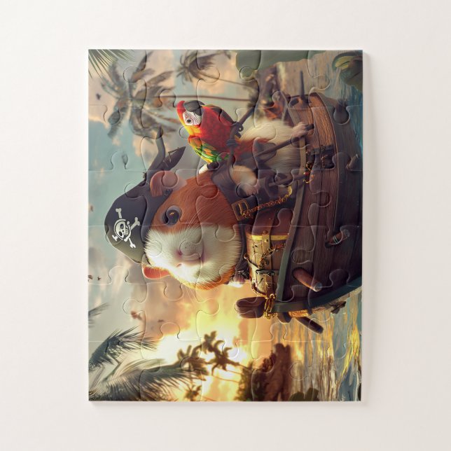 India Pirate Pig at Adventure - Puzzle (Vertical)