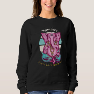India Proud Flag Day Hindi Sikh Love Elephants Gan Sweatshirt