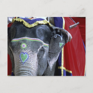 India, Rajasthan, Jaipur. Amber Fort. Postcard