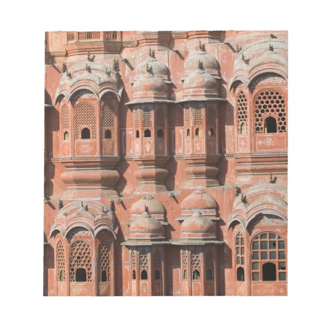 INDIA, Rajasthan, Jaipur: Hawa Mahal (Palace of Notepad (Front)