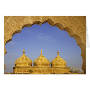 India, Rajasthan, Jaisalmer. Sandstone domes