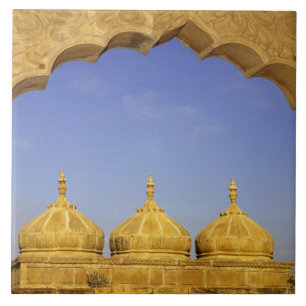 India, Rajasthan, Jaisalmer. Sandstone domes Ceramic Tile