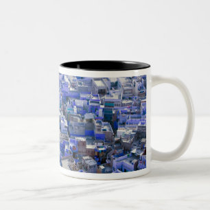 INDIA, Rajasthan, Jodhpur: Blue City of Jodhpur Two-Tone Coffee Mug