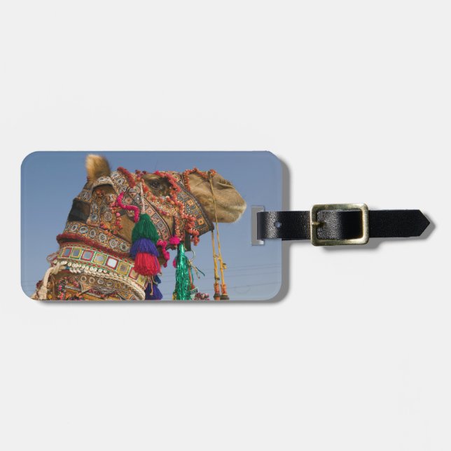 INDIA, Rajasthan, Pushkar: PUSHKAR CAMEL FAIR, Luggage Tag (Front Horizontal)