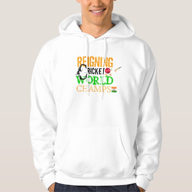 India-Reigning ICC Cricket World Champs Hoodie (Front)