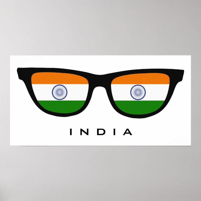India Shades custom text & colour poster (Front)
