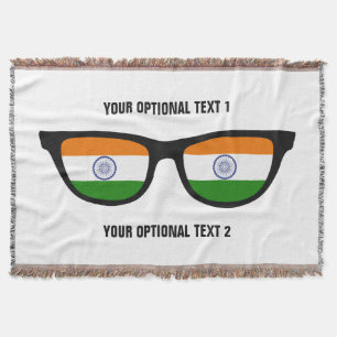 India Shades custom throw blanket