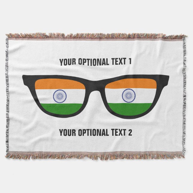 India Shades custom throw blanket (Front)