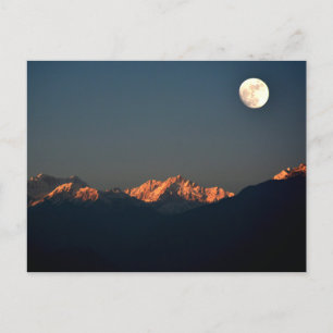India - Sikkim, Pelling sunset Postcard