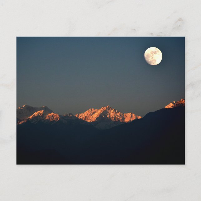 India - Sikkim, Pelling sunset Postcard (Front)