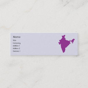 India - Skinny Mini Business Card