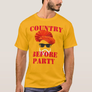 india strong country before party indian PM Modi T-Shirt