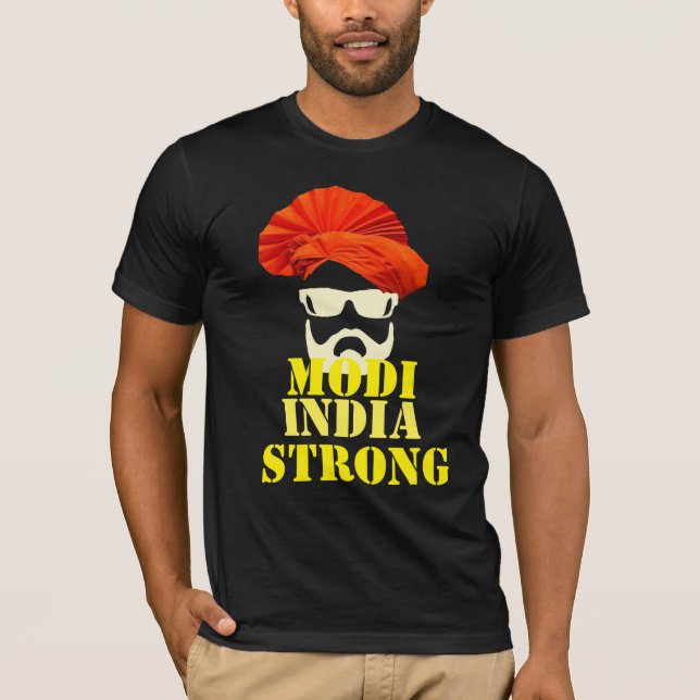 india strong proud Narendra Modi t-shirt design (Front)