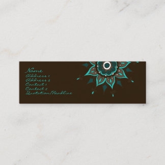 India! Teal • Profilecard Mini Business Card