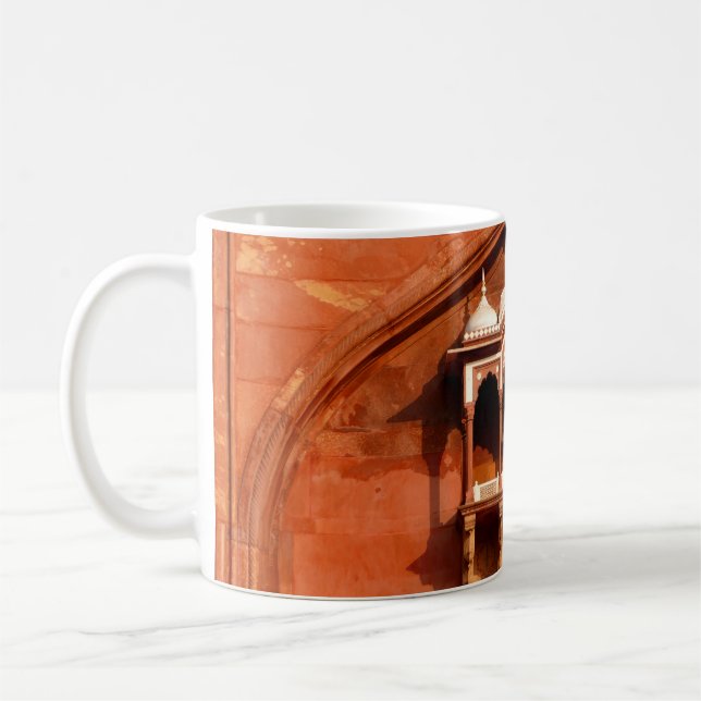 India Temple Wall Coffee Mug (Left)