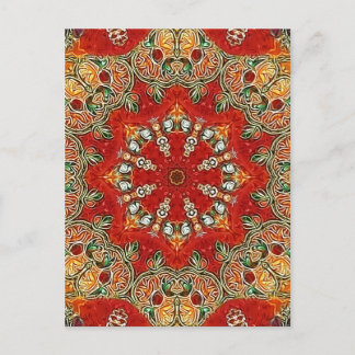 India Tile Mandala Postcard