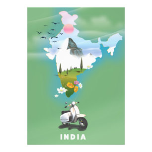 India travel poster