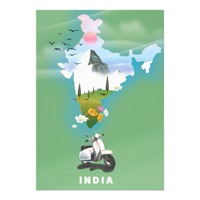 India travel poster (Front)