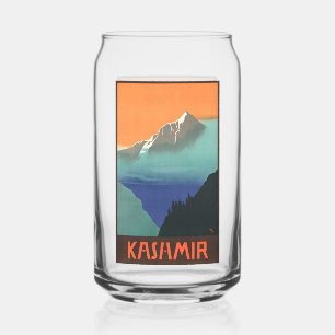 India Travel Poster Can Glass