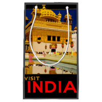 India travel poster indian vintage art