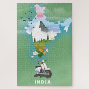 India travel poster jigsaw puzzle