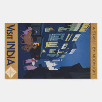 India Travel Poster stickers