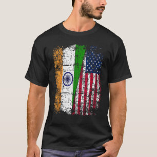 India USA Flag - Indian American T-Shirt