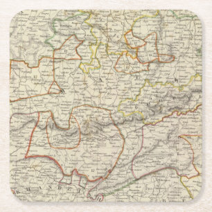 India VI Square Paper Coaster