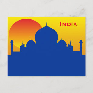 India Vintage Tourism Travel Add Postcard