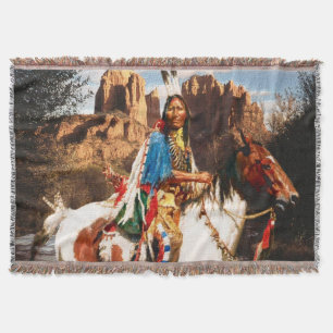 Indian 1A Throw Blanket