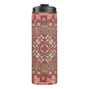 Indian abstract medallion pattern. Boho and gypsy  Thermal Tumbler