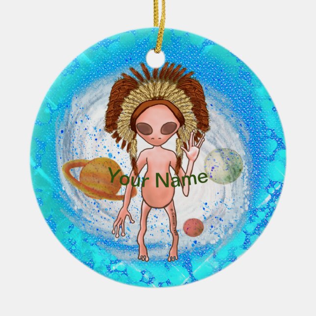 Indian Alien  Ornament (Front)