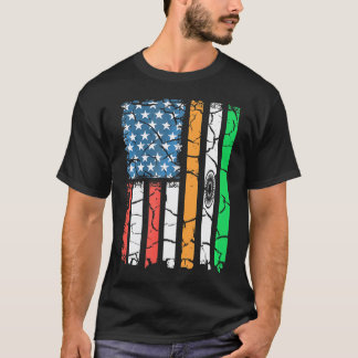 Indian American Flag Usa Patriot India T-Shirt