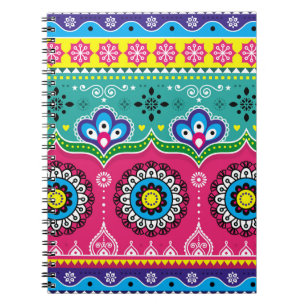 Indian and Pakistani truck art design, Jingle truc Notebook