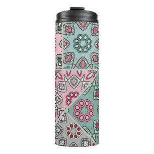 Indian Arabic Patchwork Quilt Vintage Thermal Tumbler