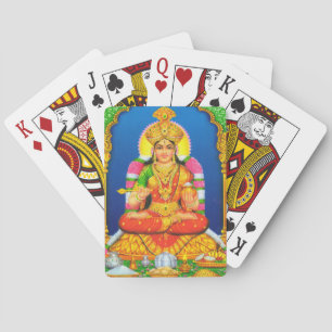 Indian Art Lakshmi Goddess Hindu Religion Playing Cards