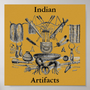 Indian Artefacts Poster