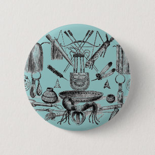 Indian Artefacts utton 6 Cm Round Badge