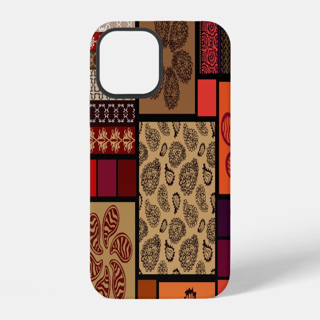 Indian arts, mega seamless creative set. iPhone case (Back)
