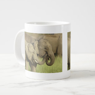 Indian Asian Elephants Large Coffee Mug