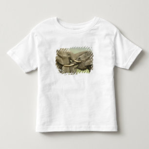 Indian Asian Elephants play Fighting Toddler T-Shirt