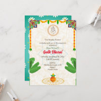 Indian Baby Shower Godh Bharai Hindu Invitation