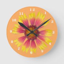 Indian Blanket Acrylic Wall Clock
