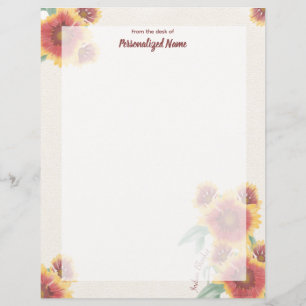 Indian Blanket Muted Unlined Paper Sheet