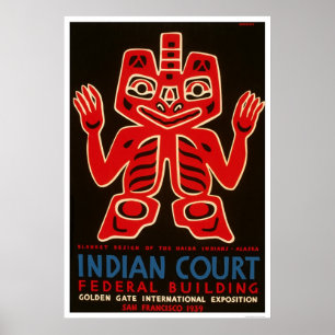 Indian Blanket SF Expo 1939 WPA Poster