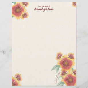 Indian Blanket Unlined Paper Sheet