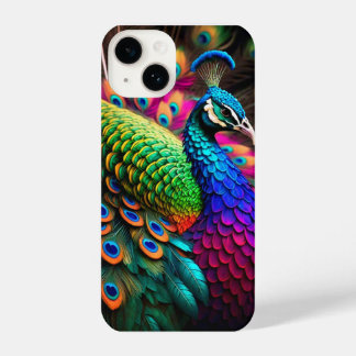 Indian blue peacock designed phone cases iPhone14