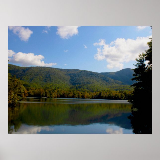 Indian Boundary Lake Reflection Poster (Front)