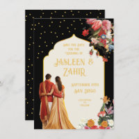 Indian Bride and Groom Save the Date