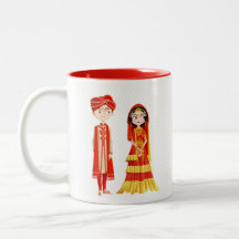 Indian Bride & Groom Coffee Mug